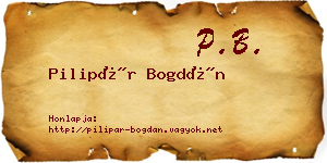 Pilipár Bogdán névjegykártya
